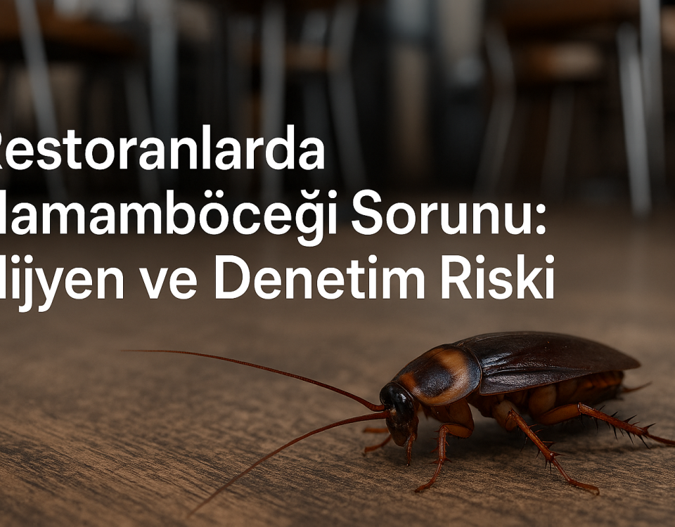 Restoran mutfağında hamamböceği varsa hem hijyen hem de denetim riski altındasınız. Müşteri kaybı yaşamamak için alınması gereken önlemleri öğrenin